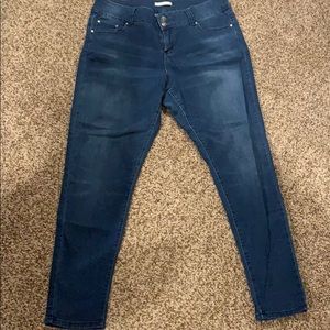 Basic blue jeans skinny size 14
